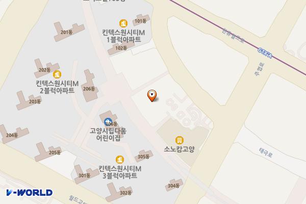 경기고양 소노캄고양웨스트타워 1 위치 지도 — 경기 고양시 일산동구 태극로 18