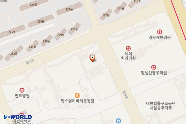 서울송파 소노타워B1주차장(급) 1 위치 지도 — 서울 송파구 법원로 135