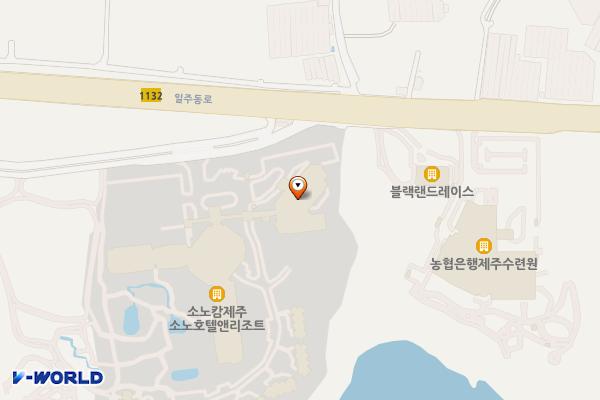 제주서귀포 소노캄제주(급) 1 위치 지도 — 제주특별자치도 서귀포시 표선면 일주동로 6347-17