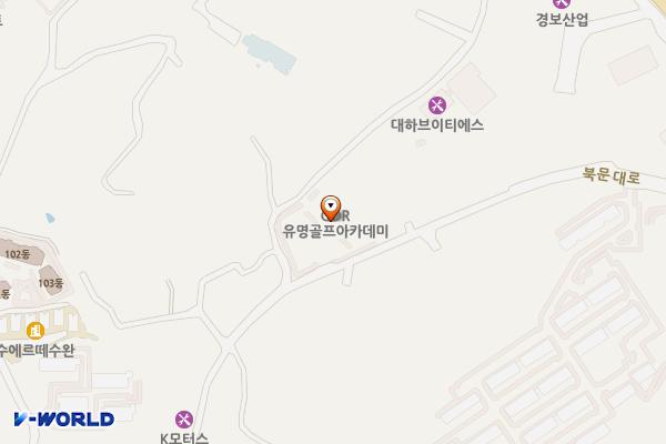수완GDR 수완골프아카데미 위치 지도 — 전남광주통합특별시 광산구 북문대로 619-54