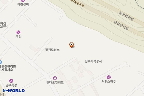 대원자동차공업사 위치 지도 — 전남광주통합특별시 남구 송암로58번길 47