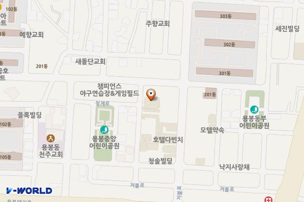 아그네스모텔 위치 지도 — 전남광주통합특별시 북구 저불로69번길 7-5