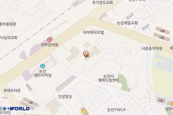 논산 그리스 모텔 위치 지도 — 충청남도 논산시 관촉로285번길 13