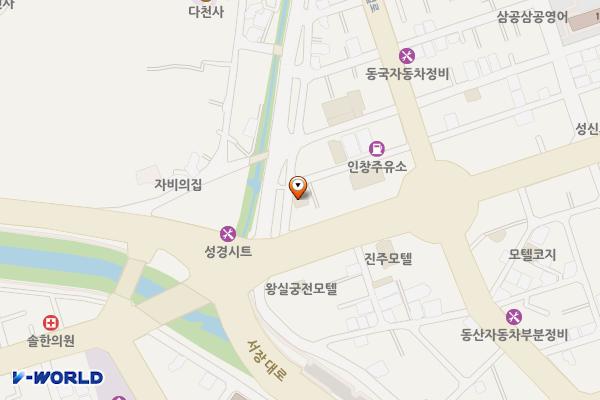 제이모텔 위치 지도 — 경상남도 진주시 창렬로65번길 13