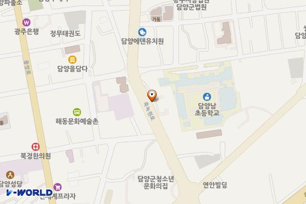 지침5지구 공영주차장 위치 지도 — 전남광주통합특별시 담양군 담양읍 지침리 88-1