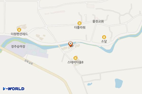 바람이불어오는곳 위치 지도 — 경상북도 경주시 천북면 물천안길 26-40