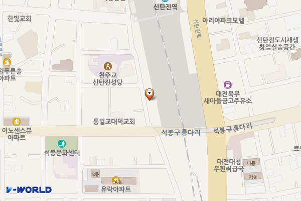 숯불장터(숯불장터식당) 위치 지도 — 대전광역시 대덕구 석봉로57번길 12