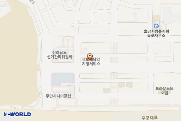 한국지엠 남악지정서비스 위치 지도 — 전남광주통합특별시 무안군 삼향읍 오룡3길 41-10
