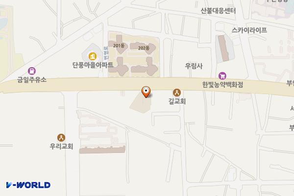 브라운도트 부안변산점 위치 지도 — 전북특별자치도 부안군 부안읍 번영로 74
