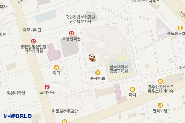 한국전통문화전당 위치 지도 — 전북특별자치도 전주시 완산구 현무1길 20