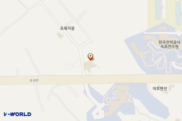 호텔 아마란스 위치 지도 — 강원특별자치도 속초시 온천로 55