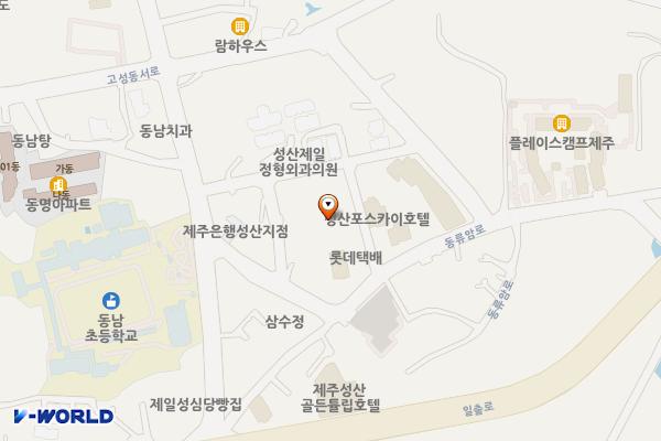 성산포수산업협동조합 위치 지도 — 제주특별자치도 서귀포시 성산읍 성산등용로 91