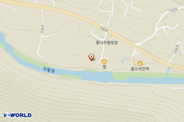 가평파라디소 위치 지도 — 경기도 가평군 북면 가화로 2555-24