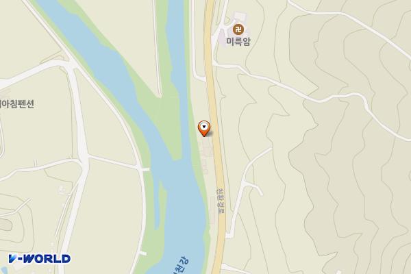 늘푸른가든모텔 위치 지도 — 경상남도 산청군 삼장면 친환경로 801