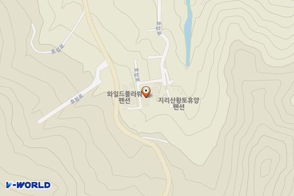 와일드플라워 위치 지도 — 경상남도 산청군 단성면 호암로 1262-27