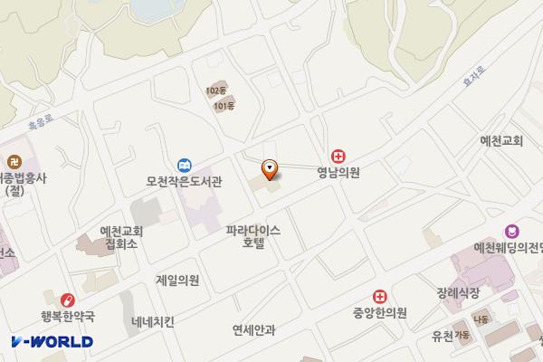 비앤비 모텔 위치 지도 — 경상북도 예천군 예천읍 효자로 119