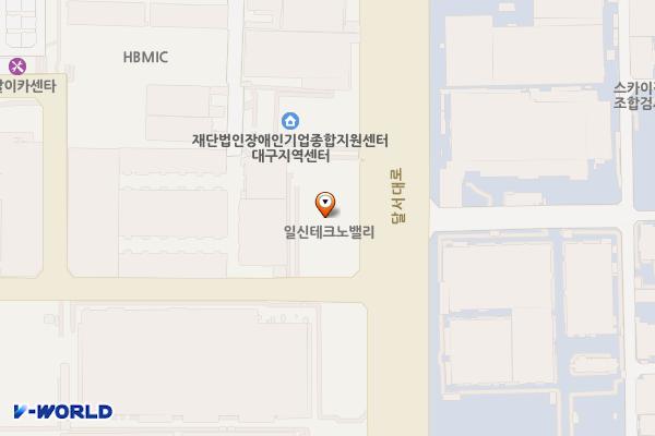 일신테크노벨리지식산업센터 위치 지도 — 대구광역시 달서구 달서대로 555