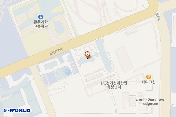 한국전자기술연구원 광주지역본부 위치 지도 — 전남광주통합특별시 북구 첨단과기로 226
