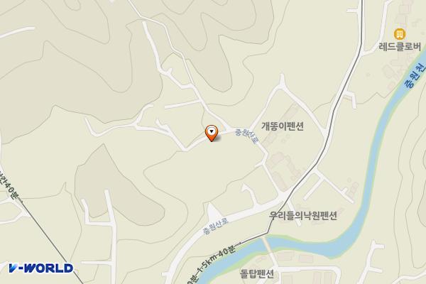 아지트 아날로그 위치 지도 — 경기도 양평군 용문면 중원산로 521-12