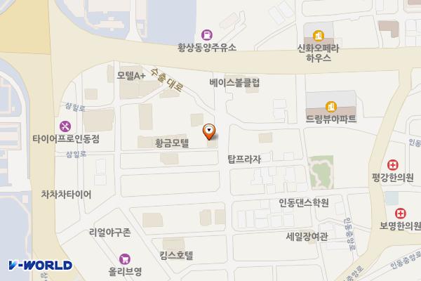 경북 크리스탈 모텔 위치 지도 — 경상북도 구미시 인동중앙로5길 33