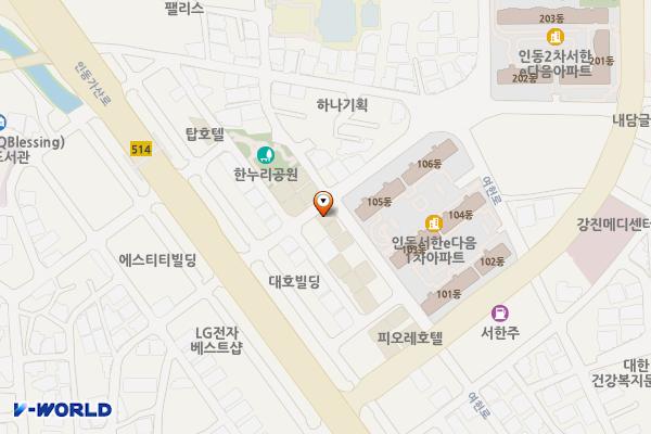 썸투모텔 위치 지도 — 경상북도 구미시 인동5길 10
