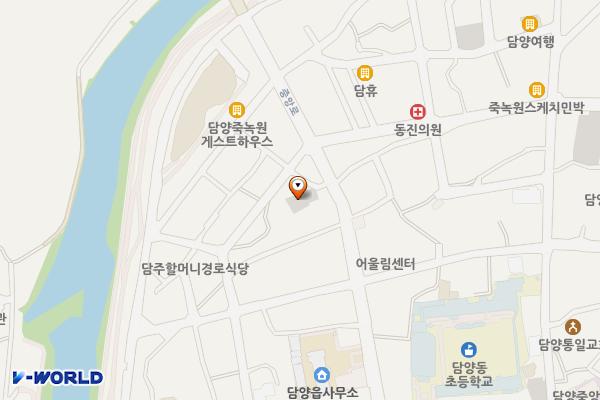 담주1지구공영주차장 위치 지도 — 전남광주통합특별시 담양군 담양읍 담주2길 26-10