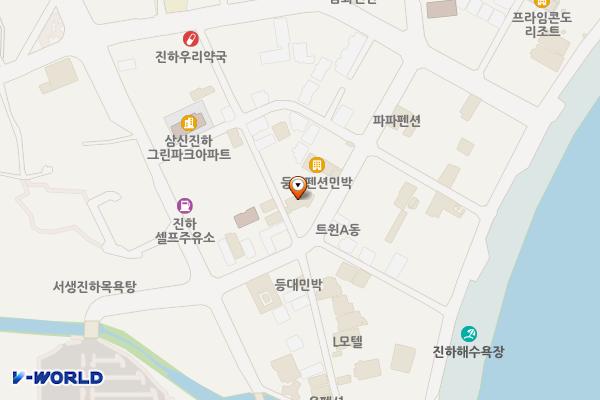 헬로모텔 위치 지도 — 울산광역시 울주군 서생면 깨목길 17