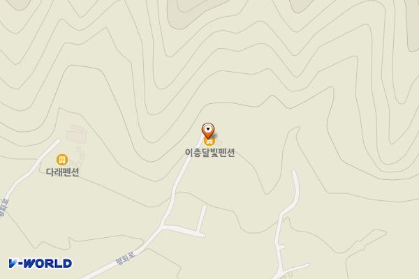 이층달빛펜션 위치 지도 — 강원특별자치도 화천군 화천읍 평화로 287-38