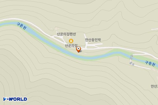 만산동계곡펜션 위치 지도 — 강원특별자치도 화천군 상서면 만산동로 874