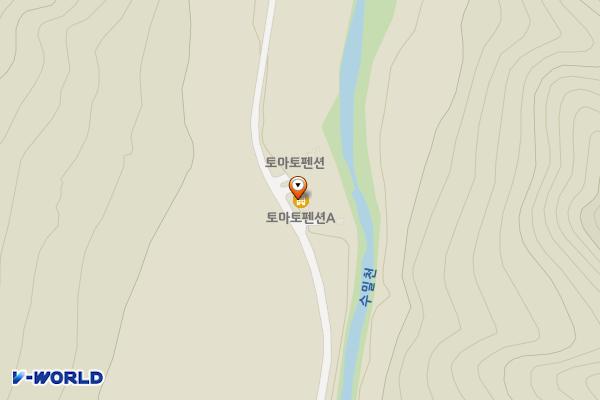 토마토펜션A 위치 지도 — 강원특별자치도 화천군 사내면 수밀리길 75