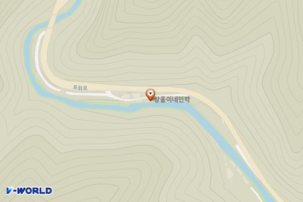 상을이네 위치 지도 — 강원특별자치도 화천군 사내면 포화로 306