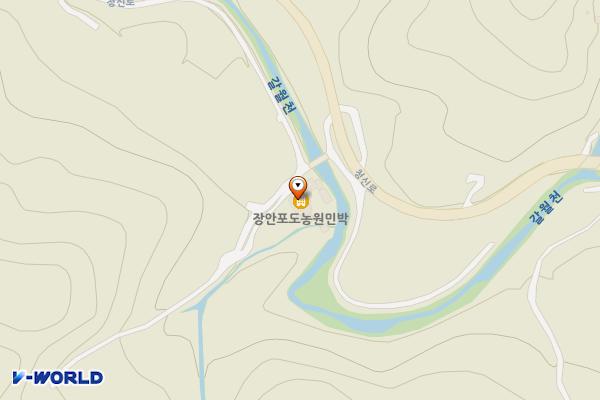 장안포도농원민박 위치 지도 — 경기도 포천시 신북면 청신로 1034