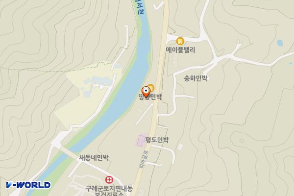 플로라팬션 위치 지도 — 전남광주통합특별시 구례군 토지면 피아골로 673