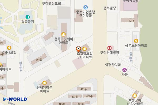 호텔 더스테이 위치 지도 — 경상북도 구미시 신시로7길 9