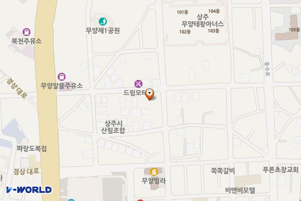 모시골 수제갈비 상주점 위치 지도 — 경상북도 상주시 동수2길 36
