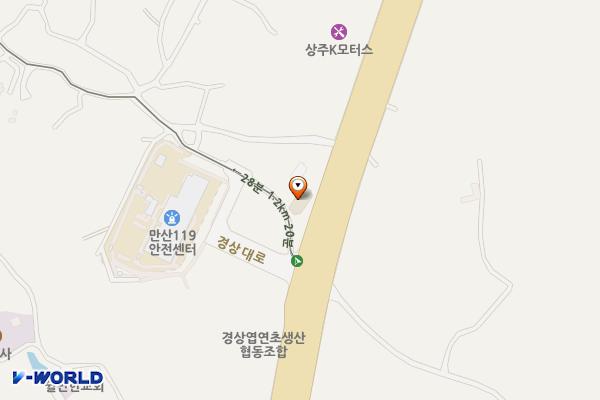 맥스 모텔 위치 지도 — 경상북도 상주시 만산4길 6