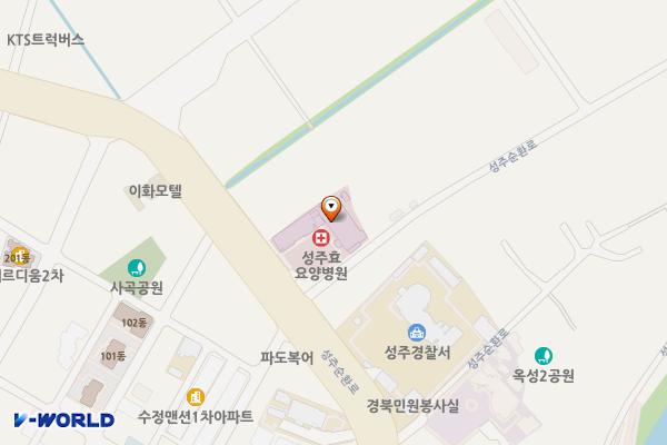 성주 효 요양병원 위치 지도 — 경상북도 성주군 성주읍 성주순환로 239