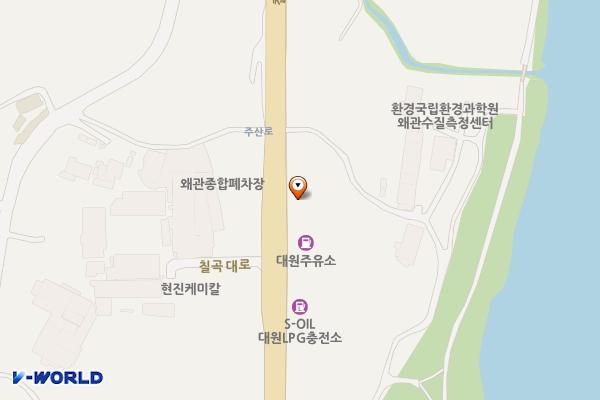 왜관현대종합정비공장 위치 지도 — 경상북도 칠곡군 기산면 칠곡대로 1279