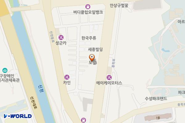 아이 모텔 위치 지도 — 대구광역시 수성구 수성로 21
