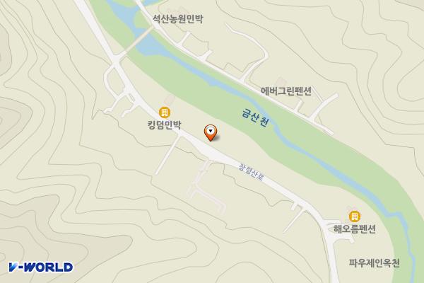 이산흑염소 위치 지도 — 충청북도 옥천군 군서면 장령산로 287