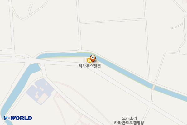 리하우스펜션 위치 지도 — 전남광주통합특별시 완도군 신지면 명사십리61번길 105