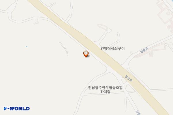 한상근대통밥집 위치 지도 — 전남광주통합특별시 담양군 월산면 담장로 113