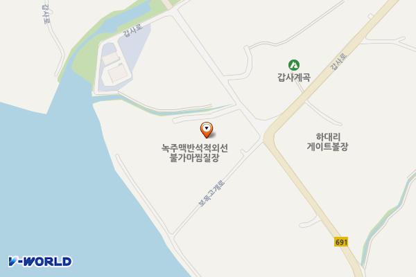 녹주맥반석찜질방 위치 지도 — 충청남도 공주시 계룡면 갑사로 216