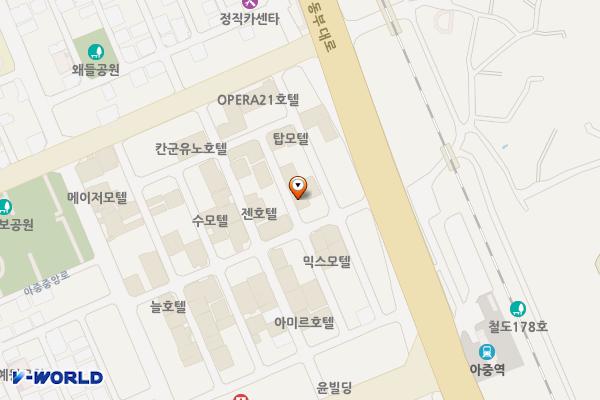 캐슬 모텔 위치 지도 — 전북특별자치도 전주시 덕진구 아중4길 10-4
