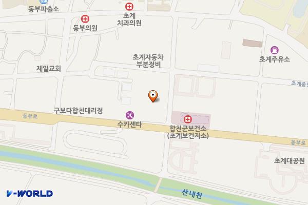삼광자동차정비 위치 지도 — 경상남도 합천군 초계면 초계2길 18