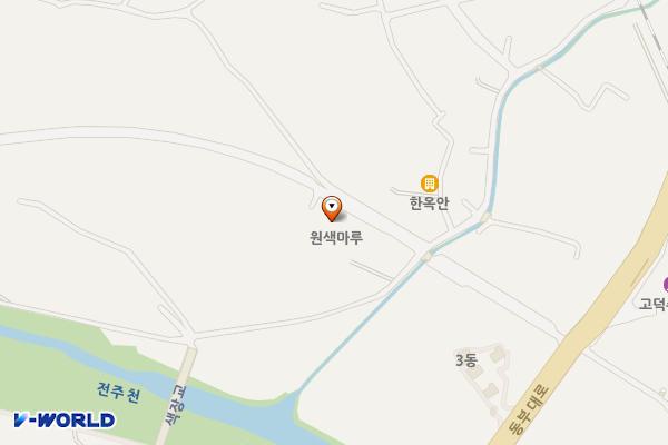 원색명화마을 위치 지도 — 전북특별자치도 전주시 완산구 바람쐬는길 330