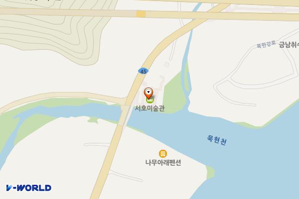 서호미술관 위치 지도 — 경기도 남양주시 화도읍 북한강로 1344