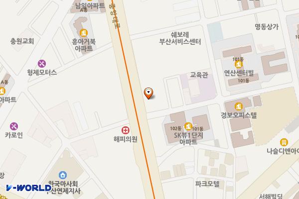 KBIZ자산관리 부산회관 위치 지도 — 부산광역시 연제구 중앙대로 1138