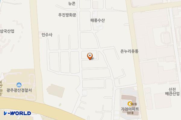 광주태양광발전소 위치 지도 — 전남광주통합특별시 광산구 어등대로563번길 41