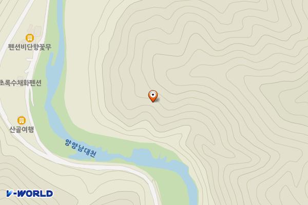 우니메이카캠핑장 위치 지도 — 강원특별자치도 양양군 현북면 법수치길 1029
